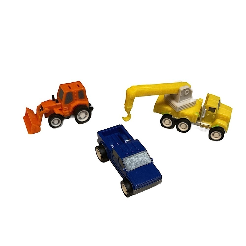 Construction Vehicle Toy Set - Orange, Blue, Yellow lot